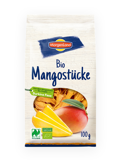 MorgenLand Bio-Mangostücke 100g aus Burkina Faso